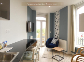 Charmant studio, terrasse privative Moulin Blanc